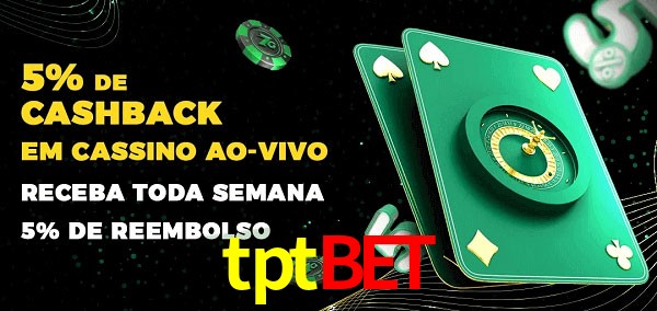 Promoções do cassino ao Vivo tptbet